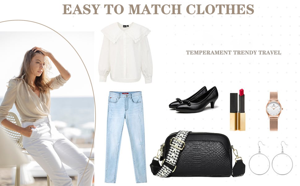 Crossbody Bag for Women Small Satchel and Shoulder Bag Handbags Vegan Leather