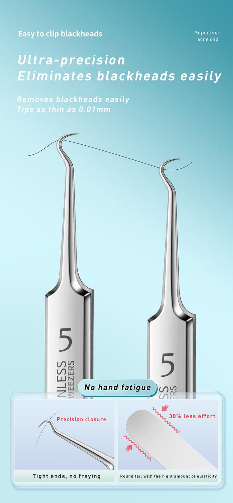 Product Introduction of Blackhead Remover Tools, 15 PCS Pimple Popper Tool Kit, Acne Blackhead Tools for Blemish, 410 Premium Professional Stainless Acne Pimple Extractor Tool with Metal Box 16 Product Introduction of Blackhead Remover Tools, 15 PCS Pimple Popper Tool Kit, Acne Blackhead Tools for Blemish, 410 Premium Professional Stainless Acne Pimple Extractor Tool with Metal Box 16