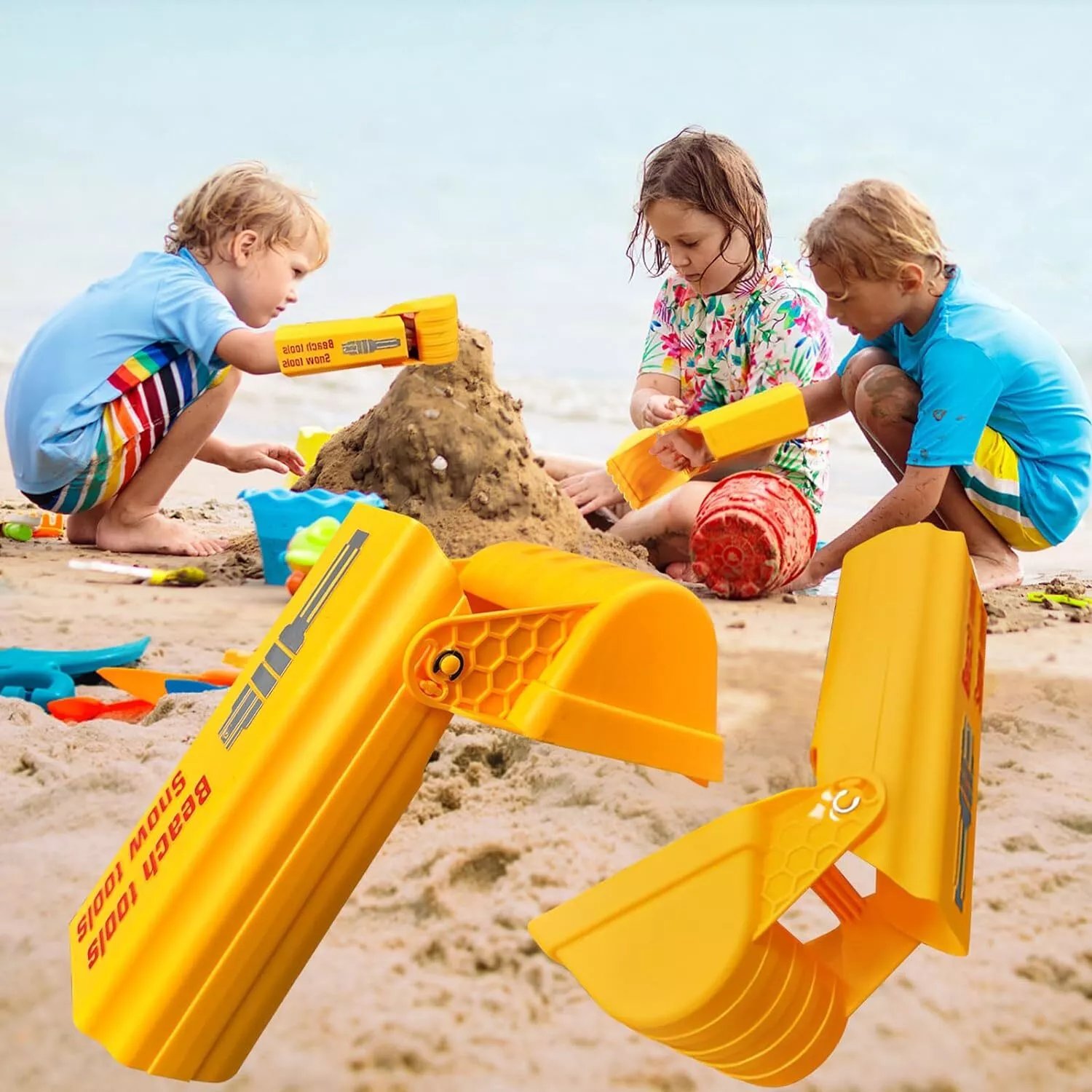 Excavator Hand Sand Digger Toys for Kids,Fun Plastic Sandbox Shovels for Toddler - Picture 6 of 6
