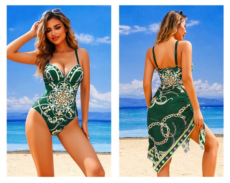 Multi-Colors - Tummy Control Floral Print Swimsuit Sets