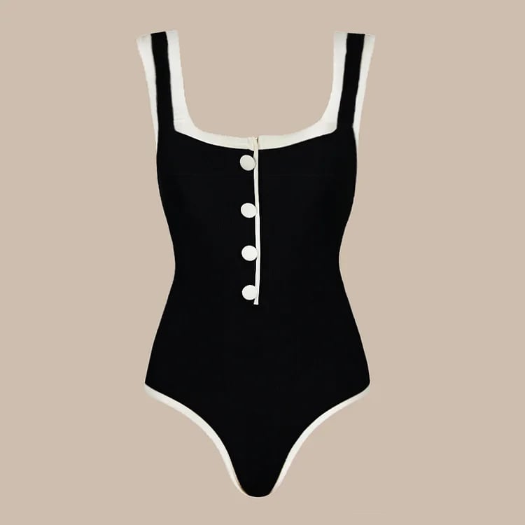 2025 New Color Blocking Skrit Two Piece Swimsuit Set ✨