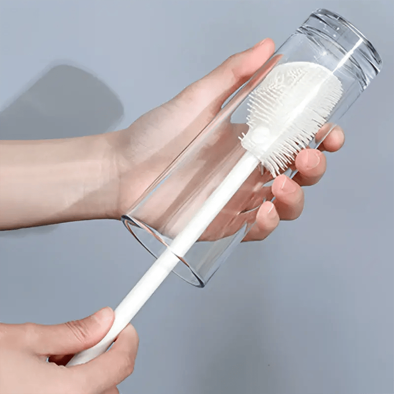 🔥360° Silicone Bottle Cleaning Brush with Long Handle
