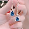 Blue drop crystal earrings Blue drop crystal earrings