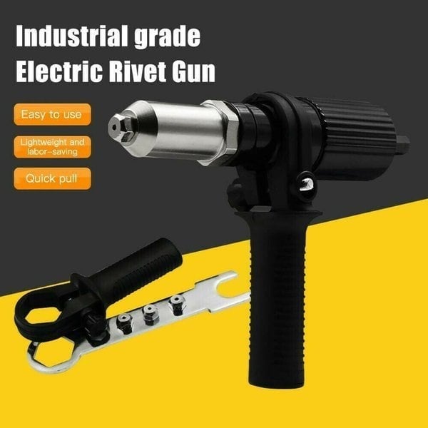 Professional Rivet Gun Adapter Kit With 4Pcs Different Matching Nozzle