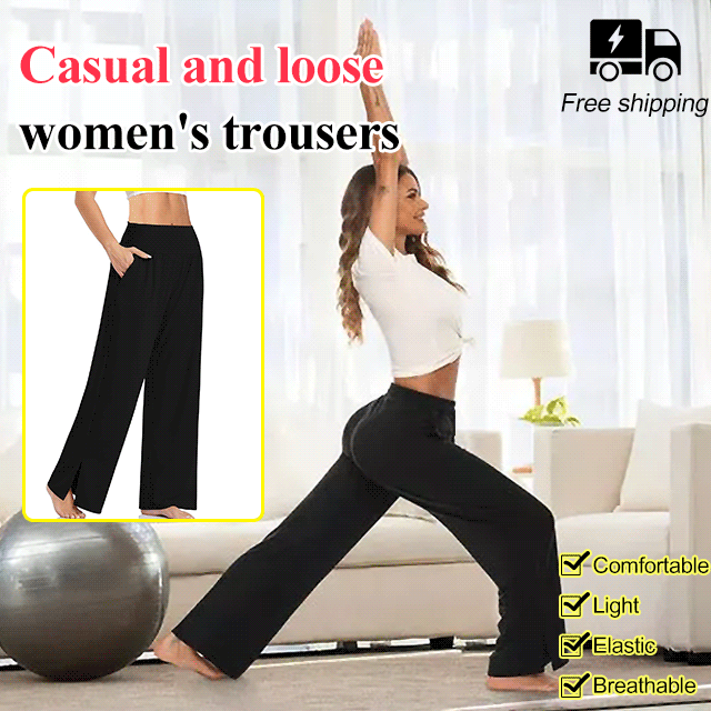 Women's Wide Leg Casual Loose Yoga Sweatpants Home Comfort Pajama Pant