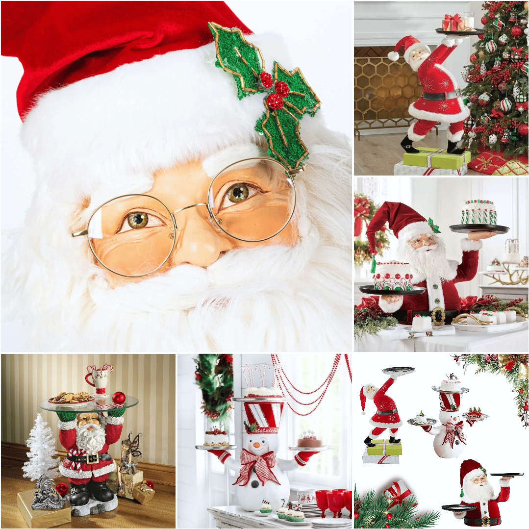 🎅Santa Holdings Tray Figurine