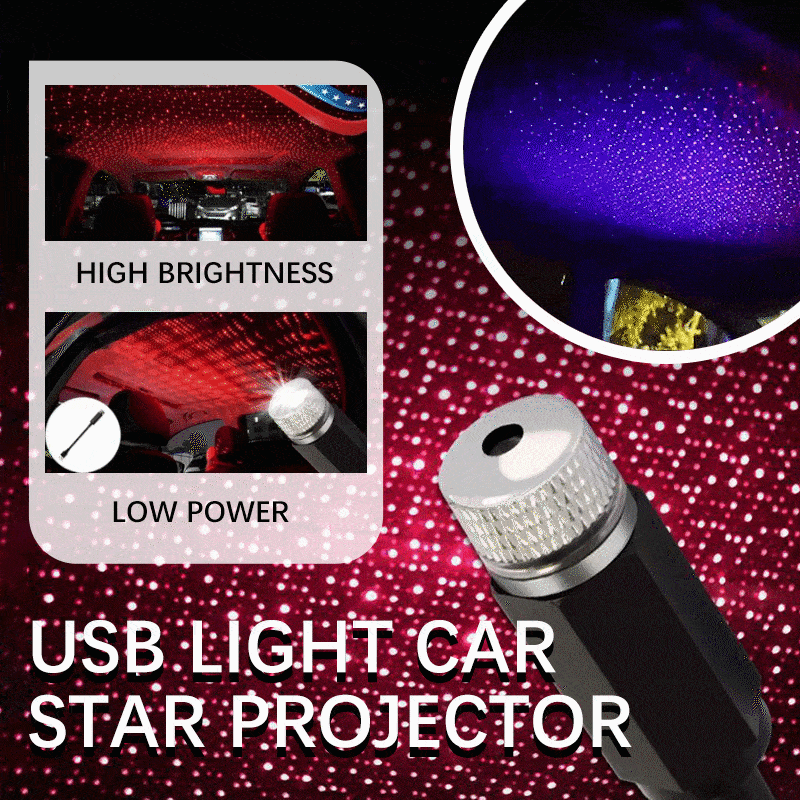 USB Light car star projector