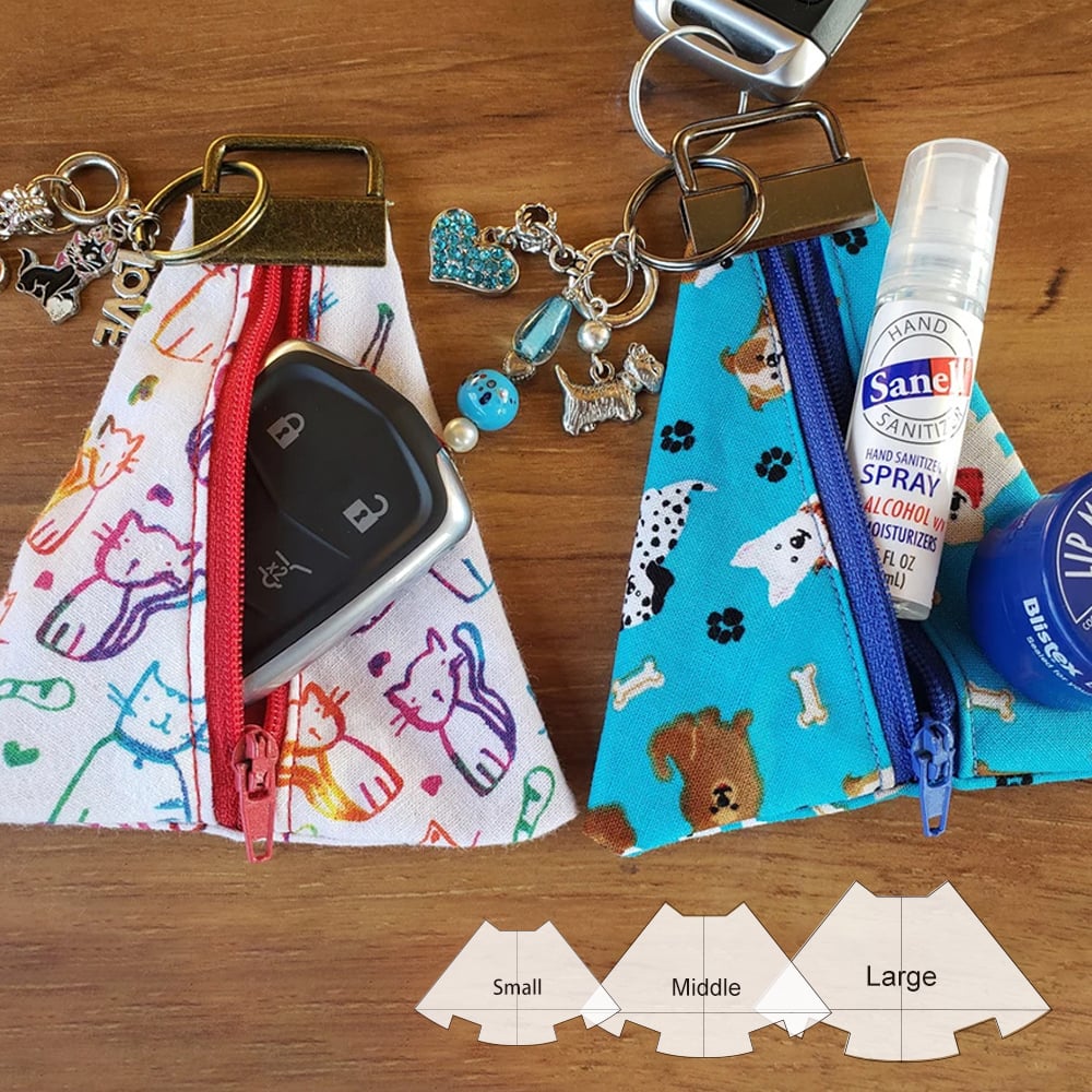 Key Fob Pouch Template Set