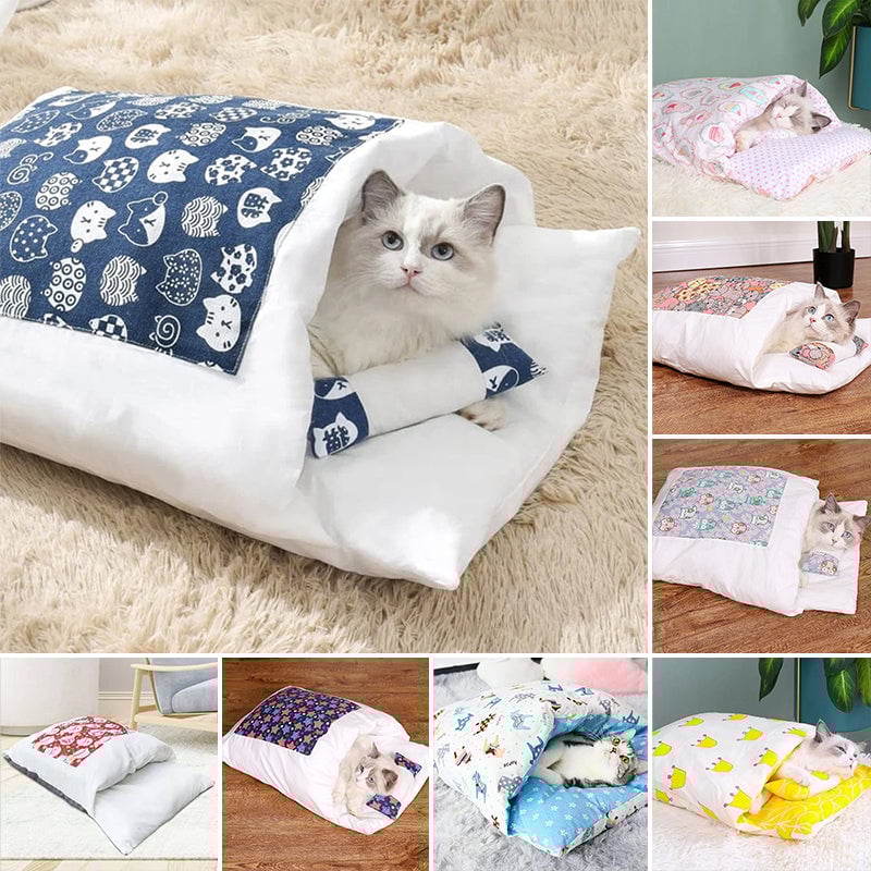 HOT49OFF Japanese style warm four seasons cat bed pet bed😺