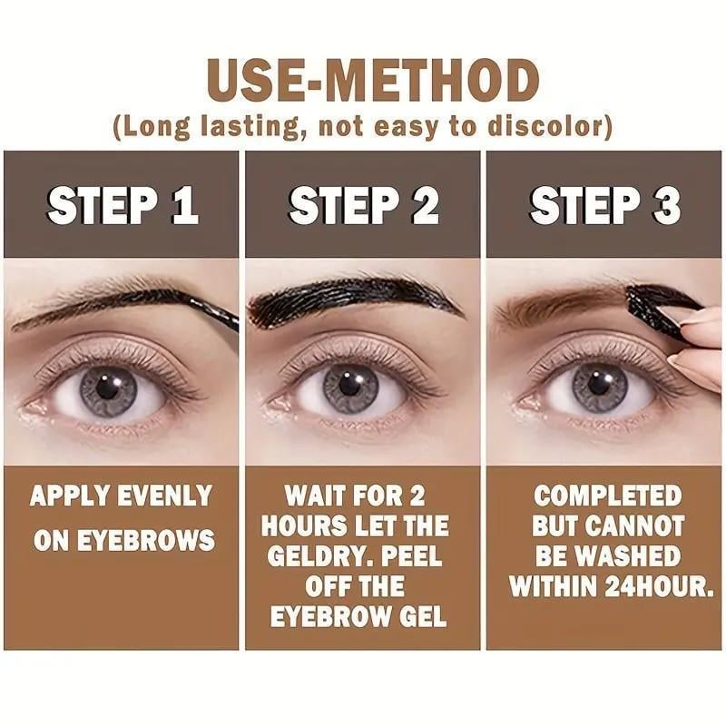 Product Introduction of Semi-Permanent Eyebrow Tattoo Gel Paste with Easy Peel-Off Formula for Lasting Waterproof Effect Makeup Cosmetic Multicolor 6 Product Introduction of Semi-Permanent Eyebrow Tattoo Gel Paste with Easy Peel-Off Formula for Lasting Waterproof Effect Makeup Cosmetic Multicolor 6