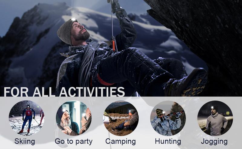 More activities: Skiing, Camping, Hunting, Jogging