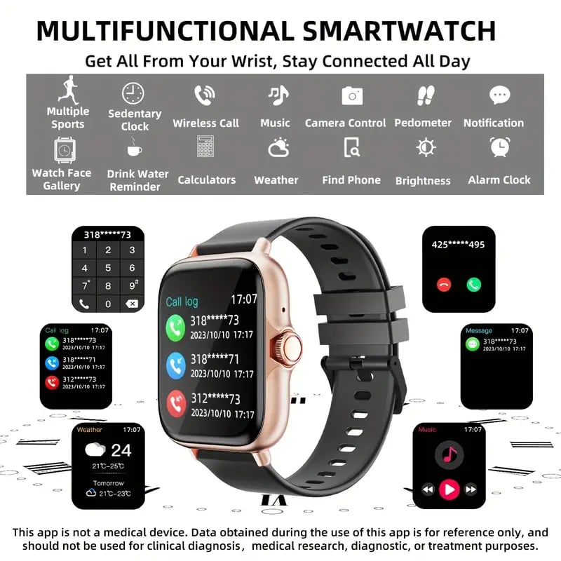 multifunctional watch for men women 1 83 screen with wireless calling pedometer fitness smartwatch for iphone android cell phones smartbands fitness watch for women men friend gift birthday gift details 0 multifunctional watch for men women 1 83 screen with wireless calling pedometer fitness smartwatch for iphone android cell phones smartbands fitness watch for women men friend gift birthday gift details 0
