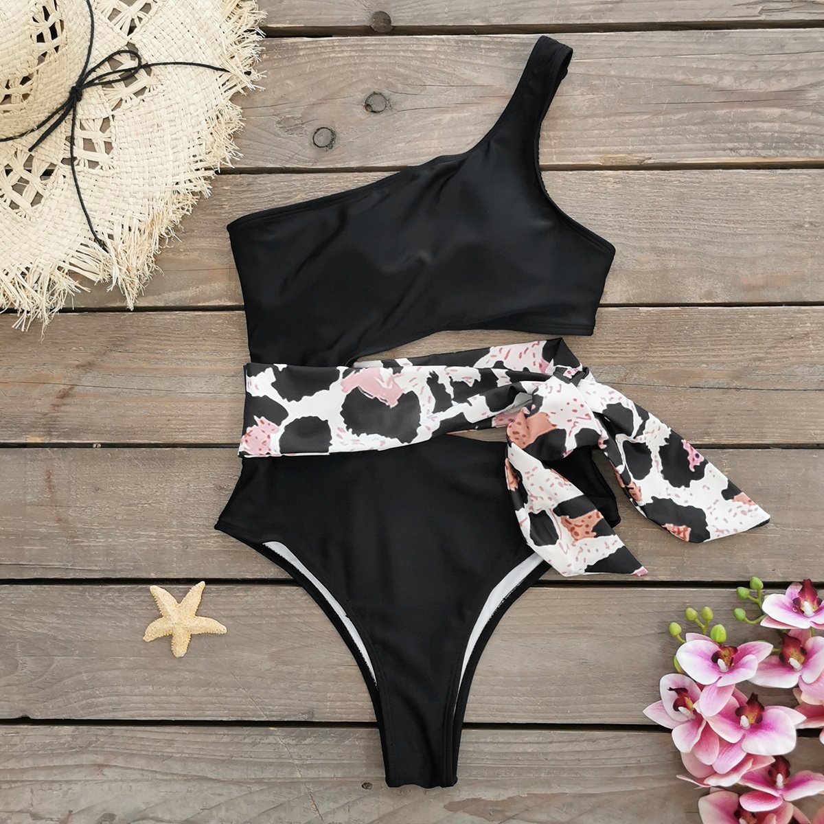 🤩 Multi-Colors - Tummy Control Hollow-Out Knotting One-Piece Swimsuits