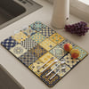 Retro Quick-Drying Water-Draining Mat for Kitchen Bar Countertops Retro Quick-Drying Water-Draining Mat for Kitchen Bar Countertops