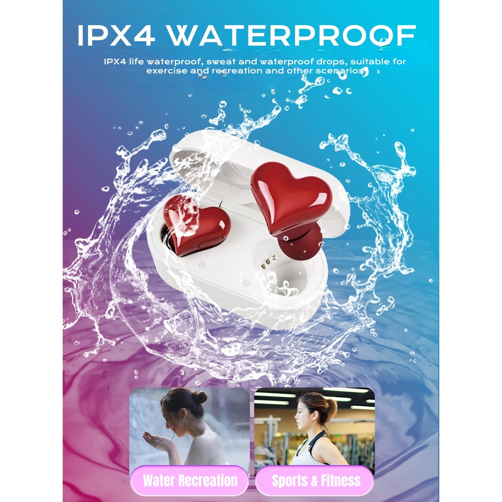 IPX4 Waterproof Protection