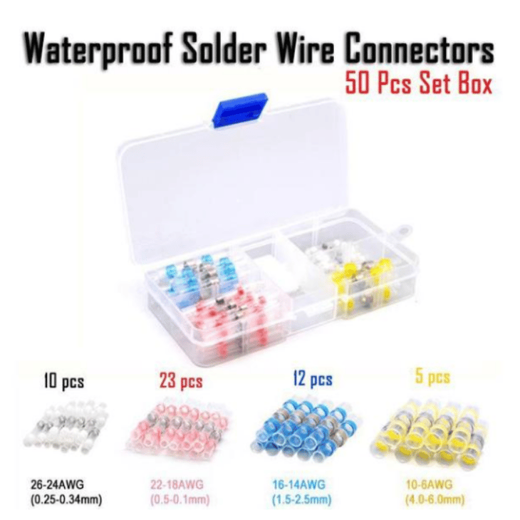 Waterproof Solder Wire Connectors（50Pcs）
