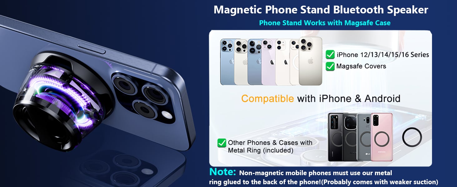 Multifunctional Magnetic Bluetooth Speaker with RGB Light Multifunctional Magnetic Bluetooth Speaker with RGB Light