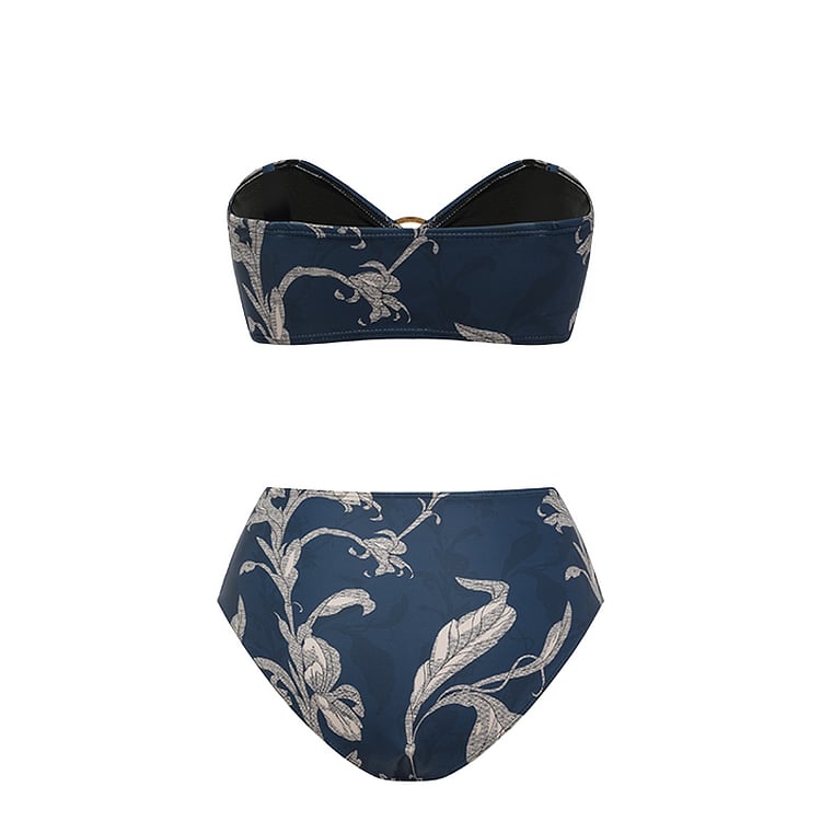 👙 Two Ways Printed Mesh One Piece and Sarong Swimsuit Set