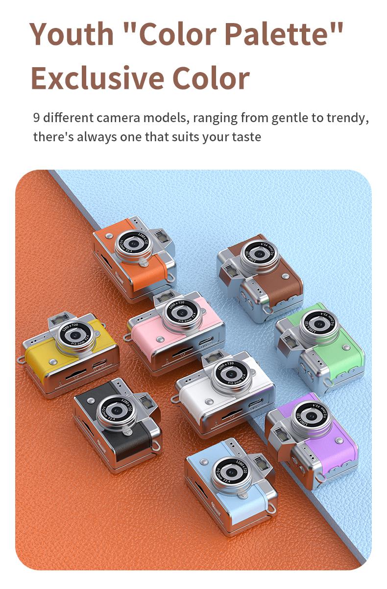 Mini Digital Camera with 1.47 in LCD Screen 1080P Feel of Old 90s Photographs, Keychain Size, Birthday Gifts,Christmas Gifts Mini Digital Camera with 1.47 in LCD Screen 1080P Feel of Old 90s Photographs, Keychain Size, Birthday Gifts,Christmas Gifts