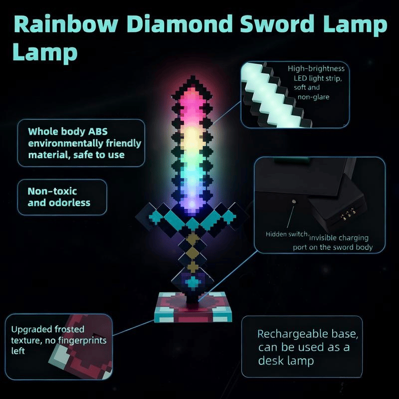 Product features diagram with festive touches