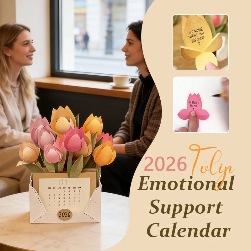 🌸 2026 Tulip Emotional Support Calendar