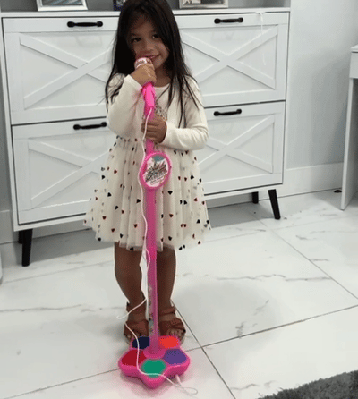 Kids Karaoke Microphone Light Show Demo