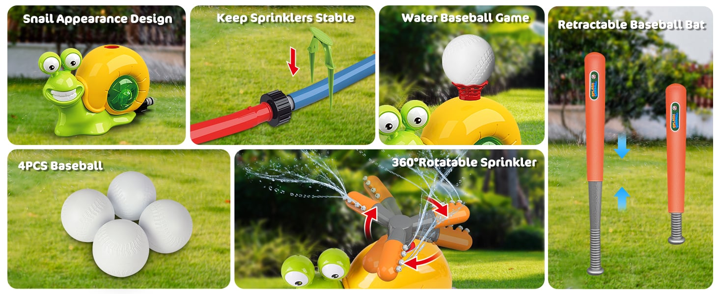 water baseball sprinkler water baseball sprinkler