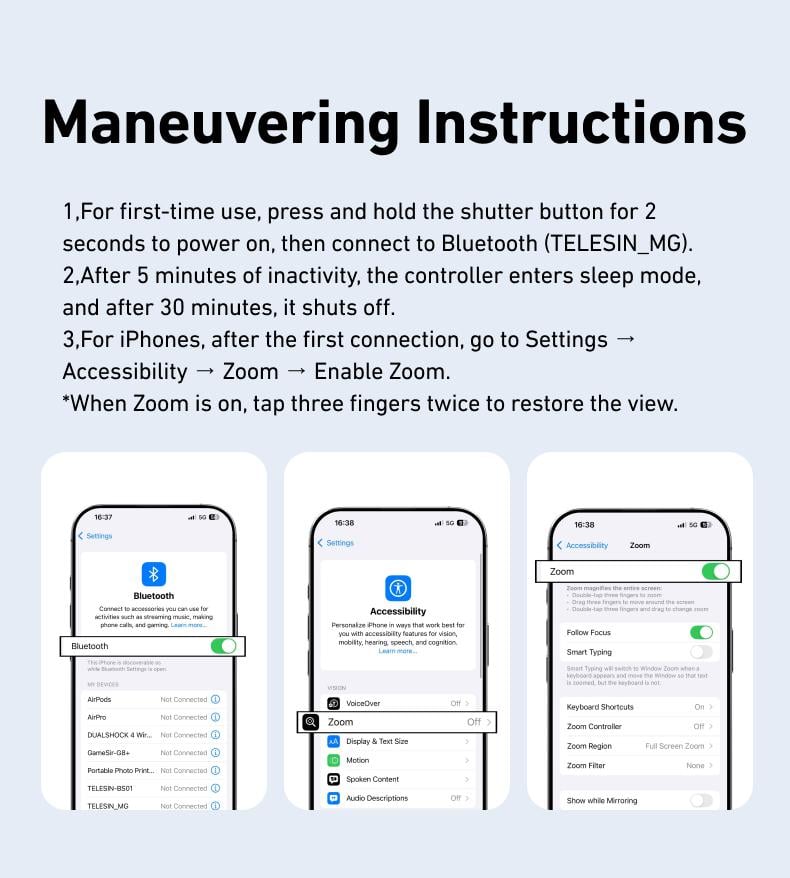 【TikTokShopBlackFriday】TELESIN Magnetic Phone Camera Grip with Wireless Shutter – DSLR-Style Handle for iPhone & Android, 1/4" Screw, Ergonomic Design, Perfect for Vlogging, Selfies, and Steady Shots, Compatible with iPhone 17