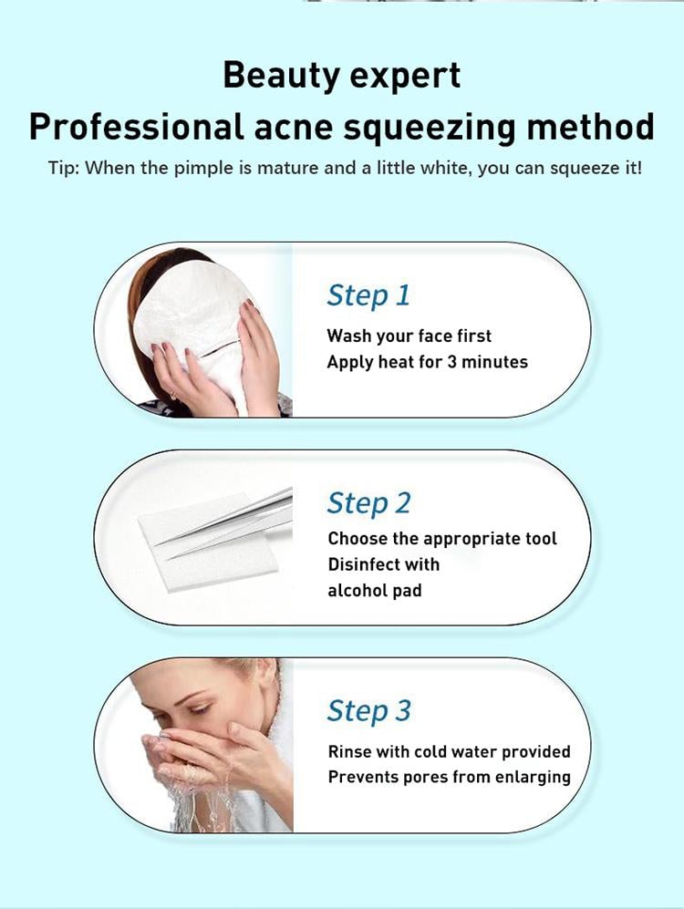 Product Introduction of Blackhead Remover Tools, 15 PCS Pimple Popper Tool Kit, Acne Blackhead Tools for Blemish, 410 Premium Professional Stainless Acne Pimple Extractor Tool with Metal Box 20 Product Introduction of Blackhead Remover Tools, 15 PCS Pimple Popper Tool Kit, Acne Blackhead Tools for Blemish, 410 Premium Professional Stainless Acne Pimple Extractor Tool with Metal Box 20