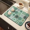 Retro Quick-Drying Water-Draining Mat for Kitchen Bar Countertops Retro Quick-Drying Water-Draining Mat for Kitchen Bar Countertops