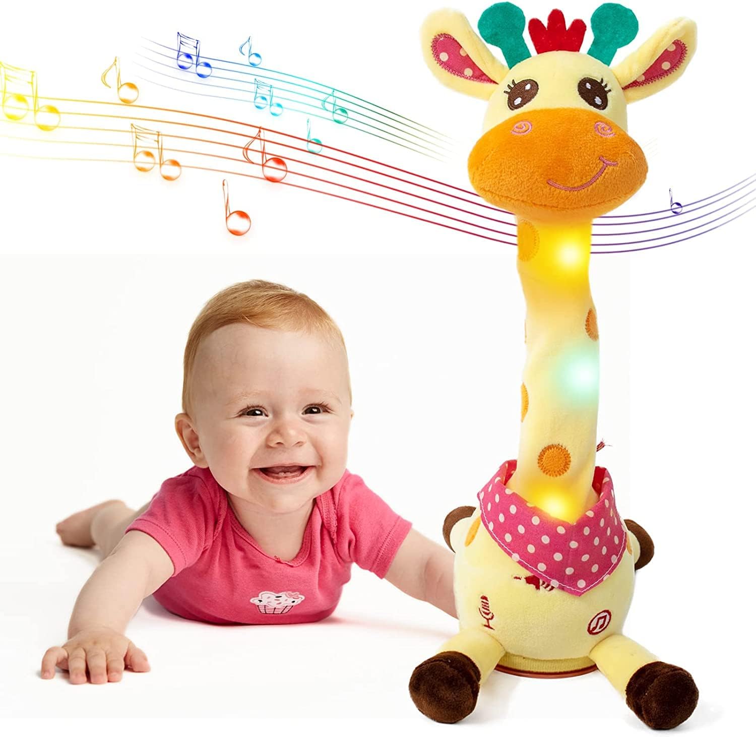 🎉Legnépszerűbb zenélő zsiráfjáték – Énekel, táncol és ismétli, amit mondasz!🦒🎵🗣️