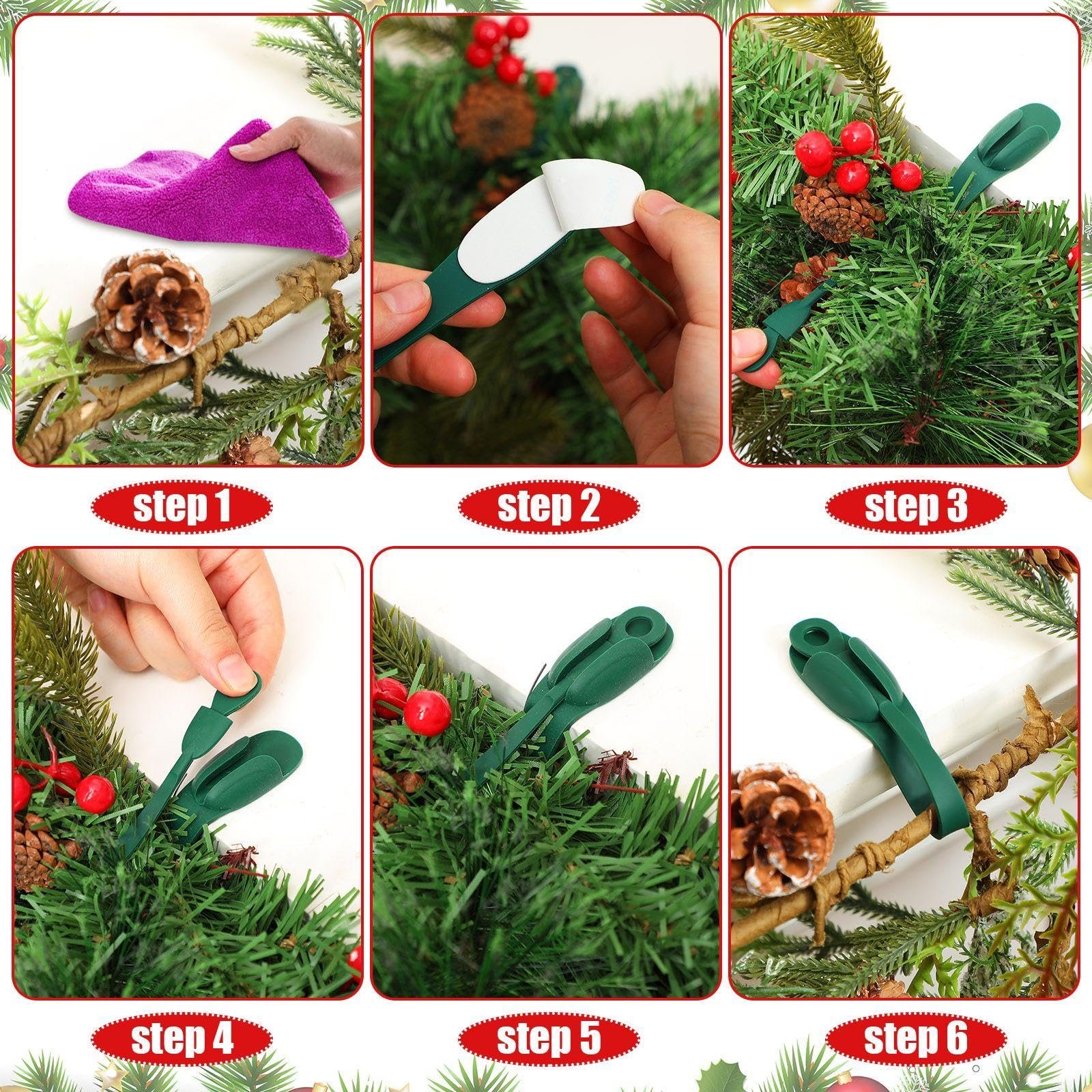 Holiday Garland Clips
