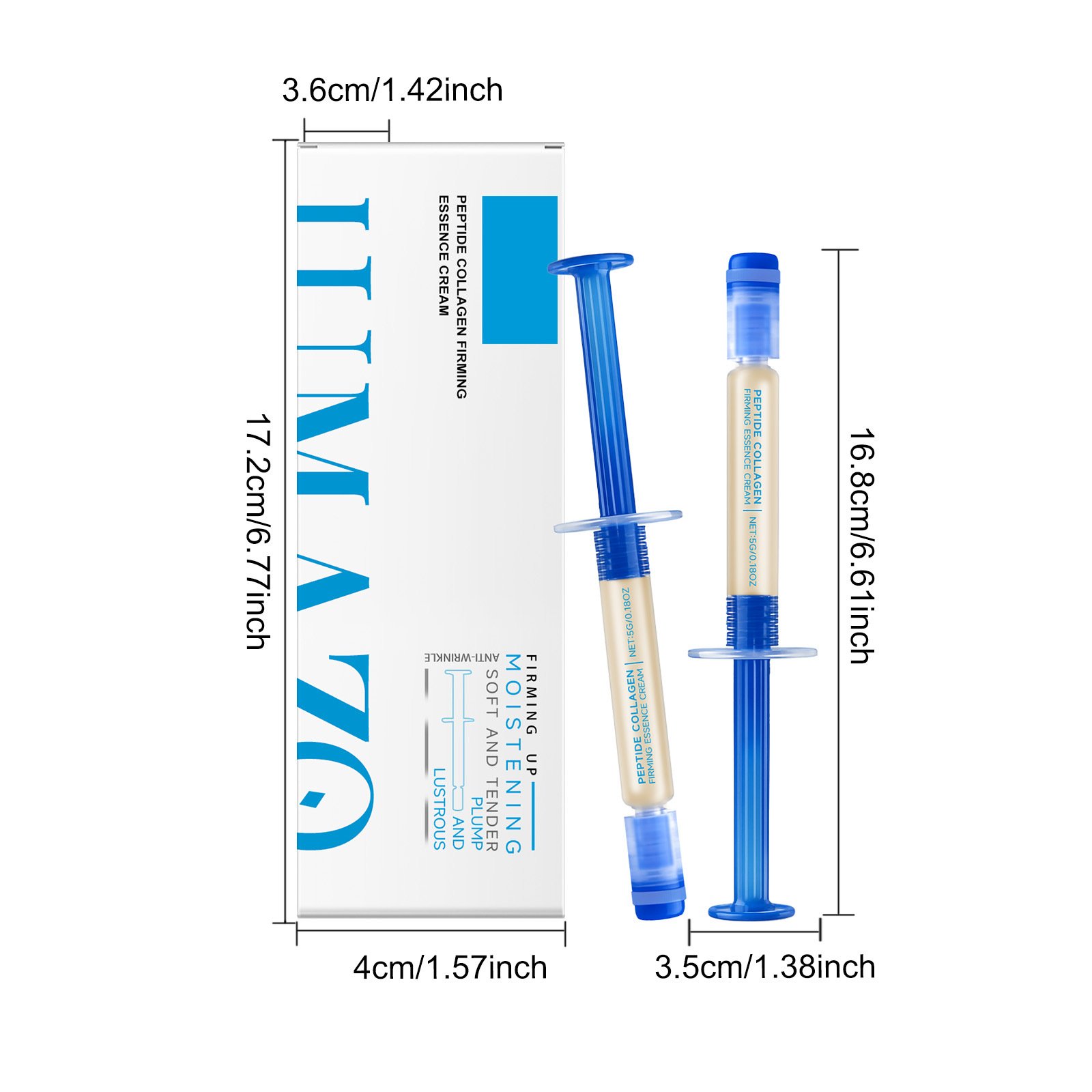 Luhaka®Polypeptide Collagen Elastic Essence Cream Moisturizing Hydrating Firming Low Irritating Serum