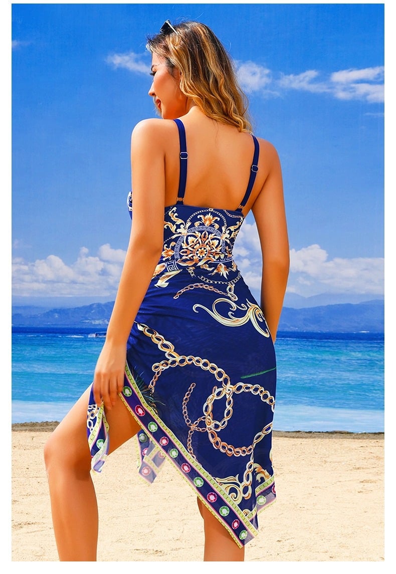 Multi-Colors - Tummy Control Floral Print Swimsuit Sets