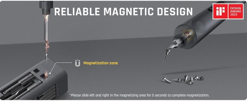 Product Introduction of Fanttik E1 MAX 3.7V Mini Electric Screwdriver 50-in-1 Magnetic Bits 5/32''Hex Magnetic Storage, Repair Tool Set for Phone Camera Laptop - Hardware Springtok Cordless 7