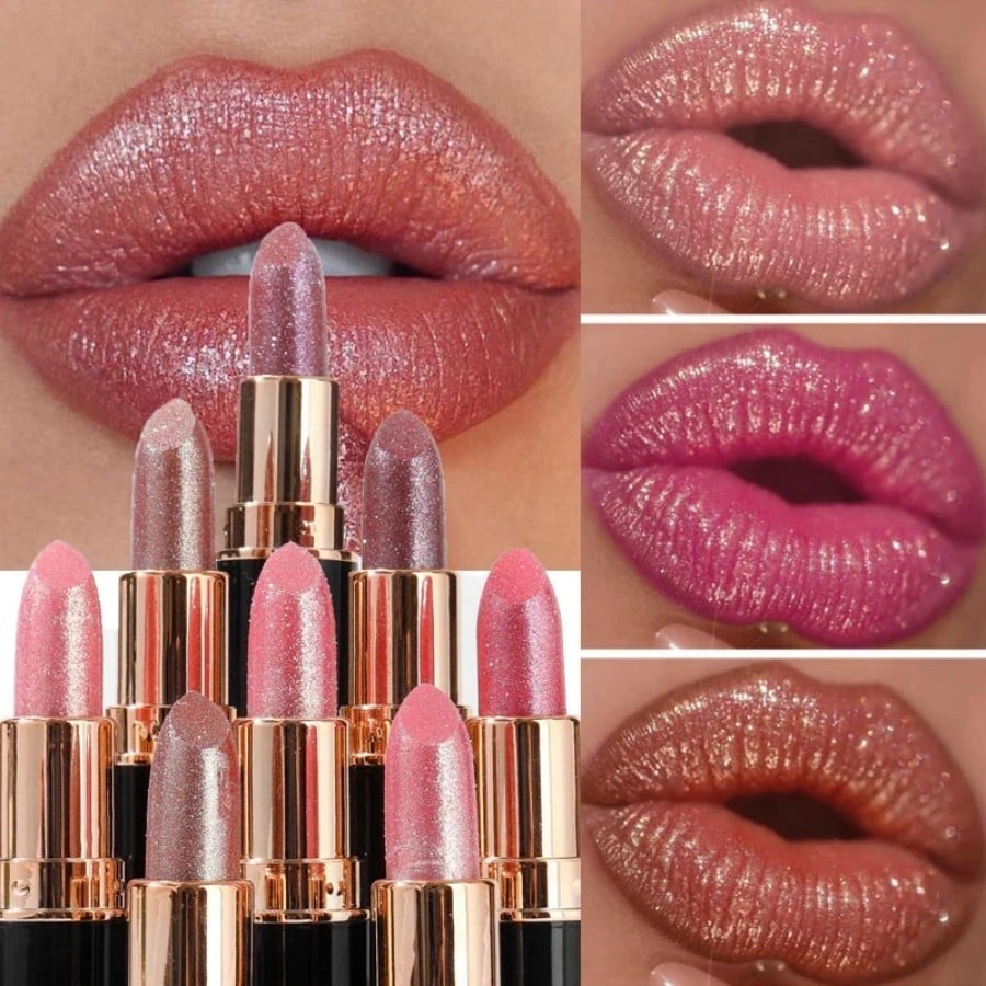 Diamond Lip Gloss Glitter Lipstick Waterproof3