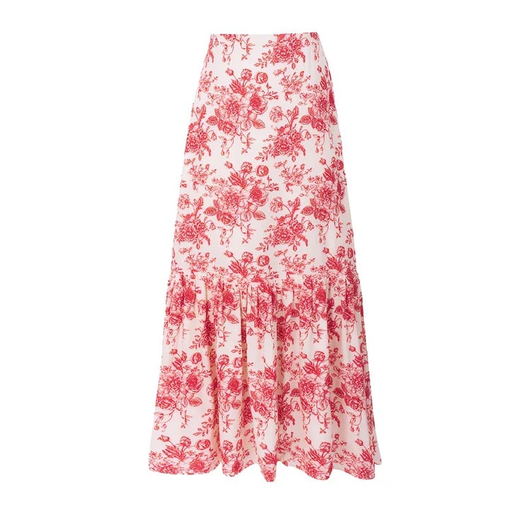 Cross Straps Printed One Piece and Skirt Swimsuit Set