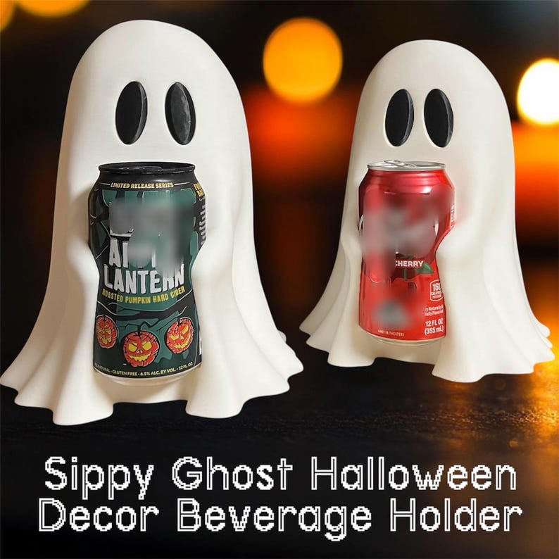🔥Last Day 49% OFF🔥Sippy Ghost Coke Holder Halloween Decor