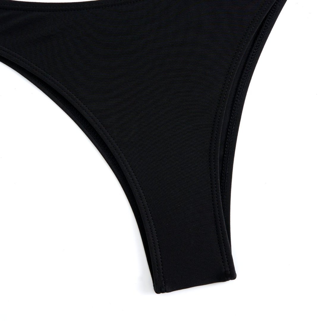Sexy Black Bikini with Pants Swimsuit Set