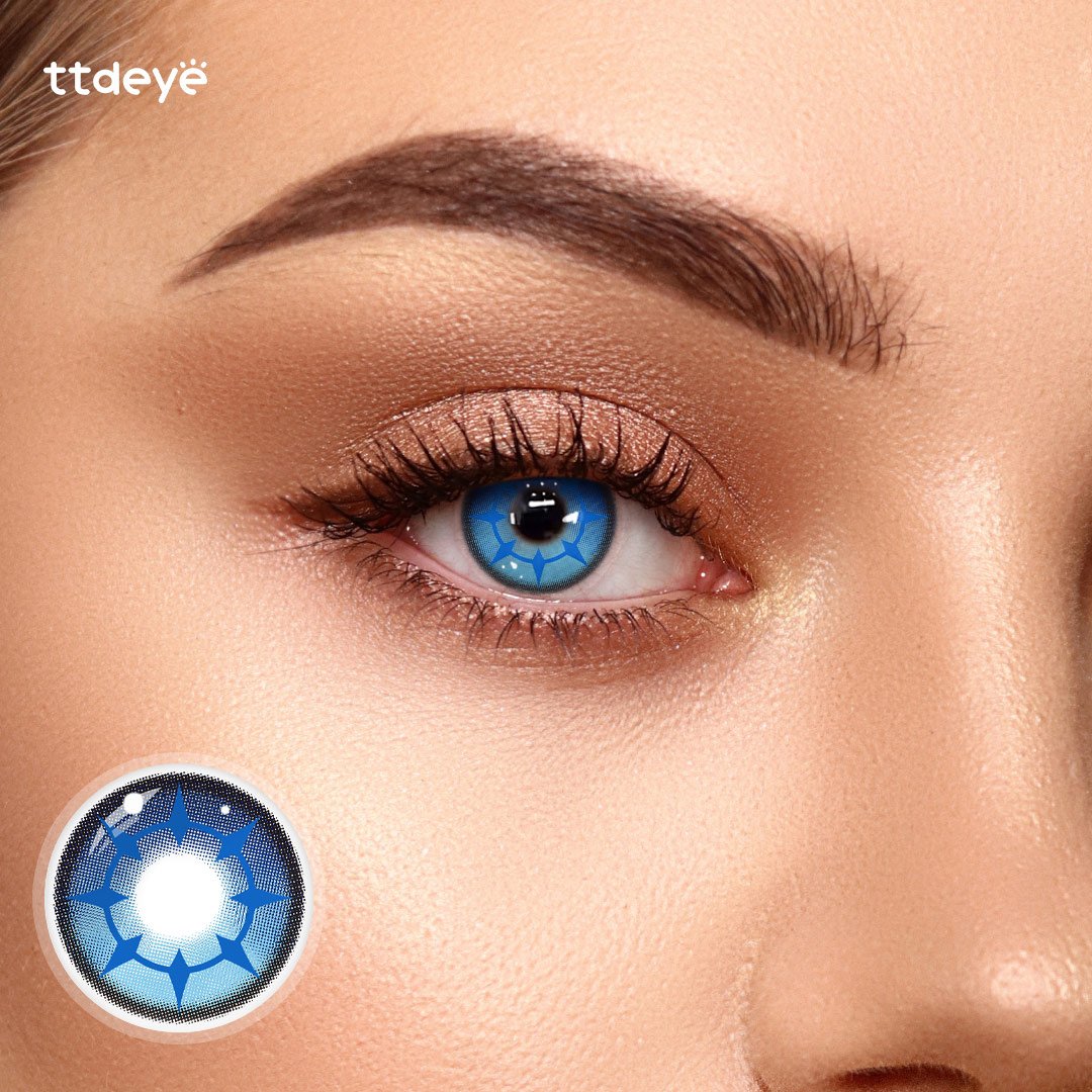 TTDeye Phainon Blue Cosplay Colored Contact Lenses
