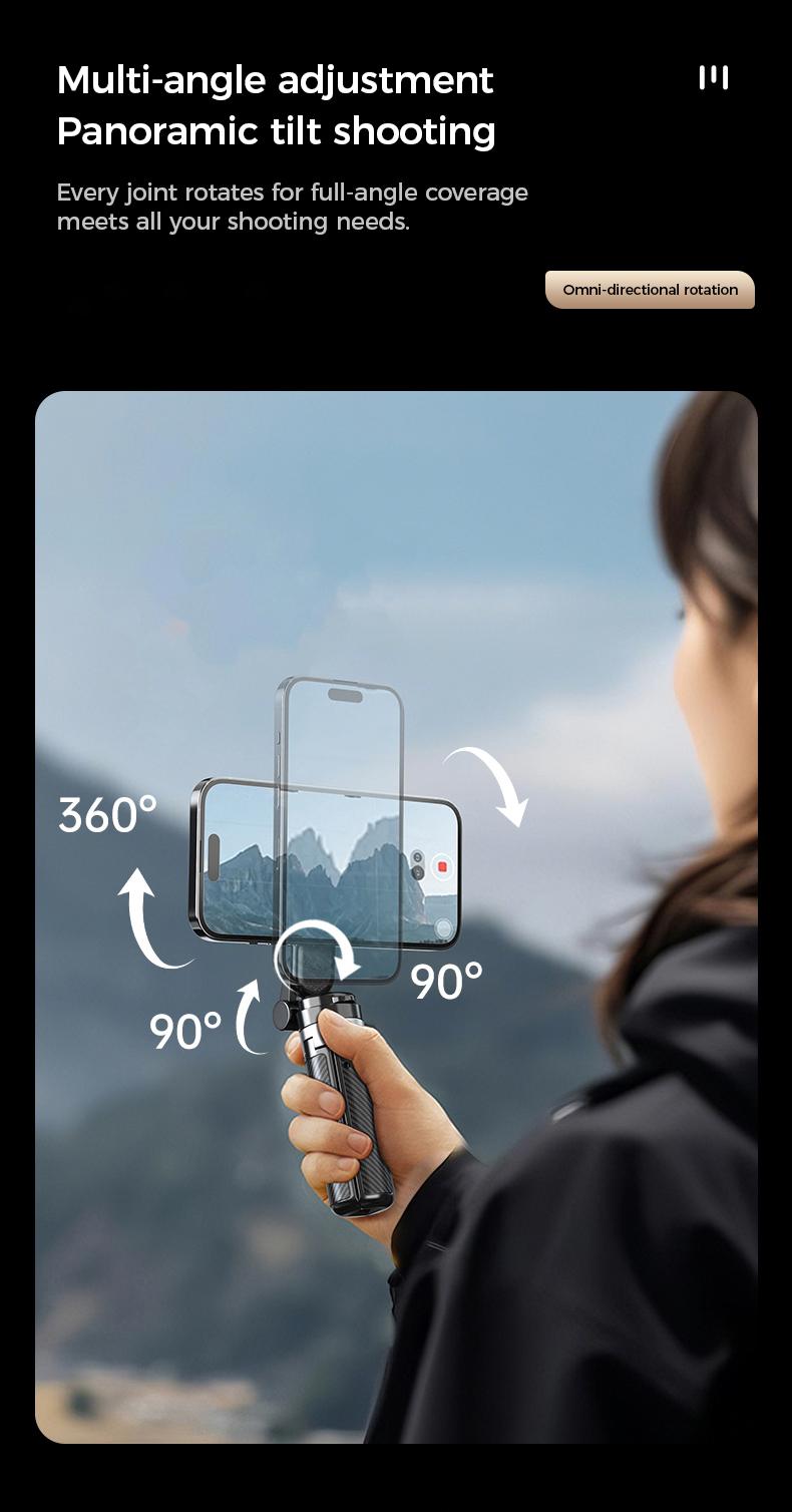 4-in-1 Multifunctional 360° Rotation Magnetic Selfie Stick