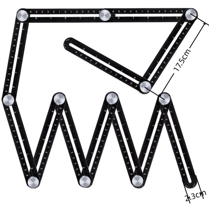 12-fold Multi Angle Measuring Ruler 39 a98d8fb2828e24478215191702af2b1b9eb07553