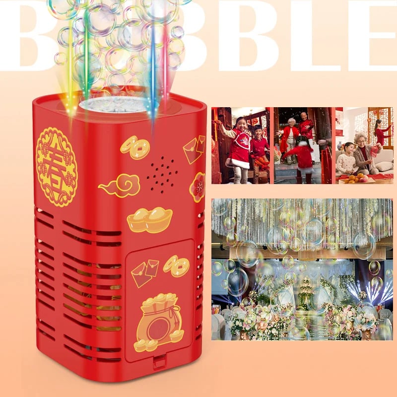 🎁ReusableFireworks Bubble Machine