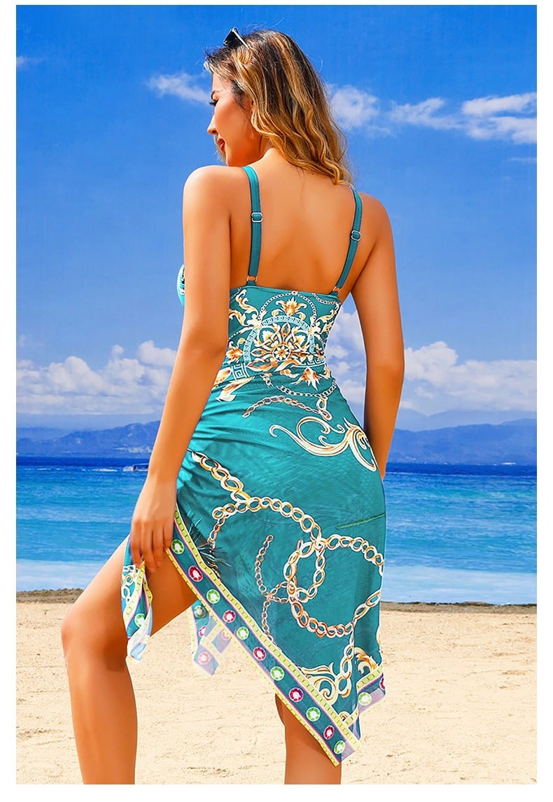 Multi-Colors - Tummy Control Floral Print Swimsuit Sets