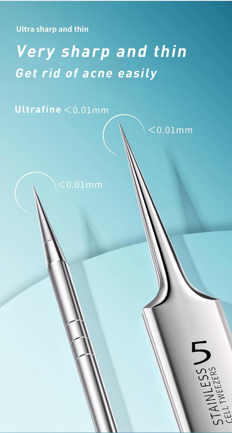 Product Introduction of Blackhead Remover Tools, 15 PCS Pimple Popper Tool Kit, Acne Blackhead Tools for Blemish, 410 Premium Professional Stainless Acne Pimple Extractor Tool with Metal Box 17 Product Introduction of Blackhead Remover Tools, 15 PCS Pimple Popper Tool Kit, Acne Blackhead Tools for Blemish, 410 Premium Professional Stainless Acne Pimple Extractor Tool with Metal Box 17