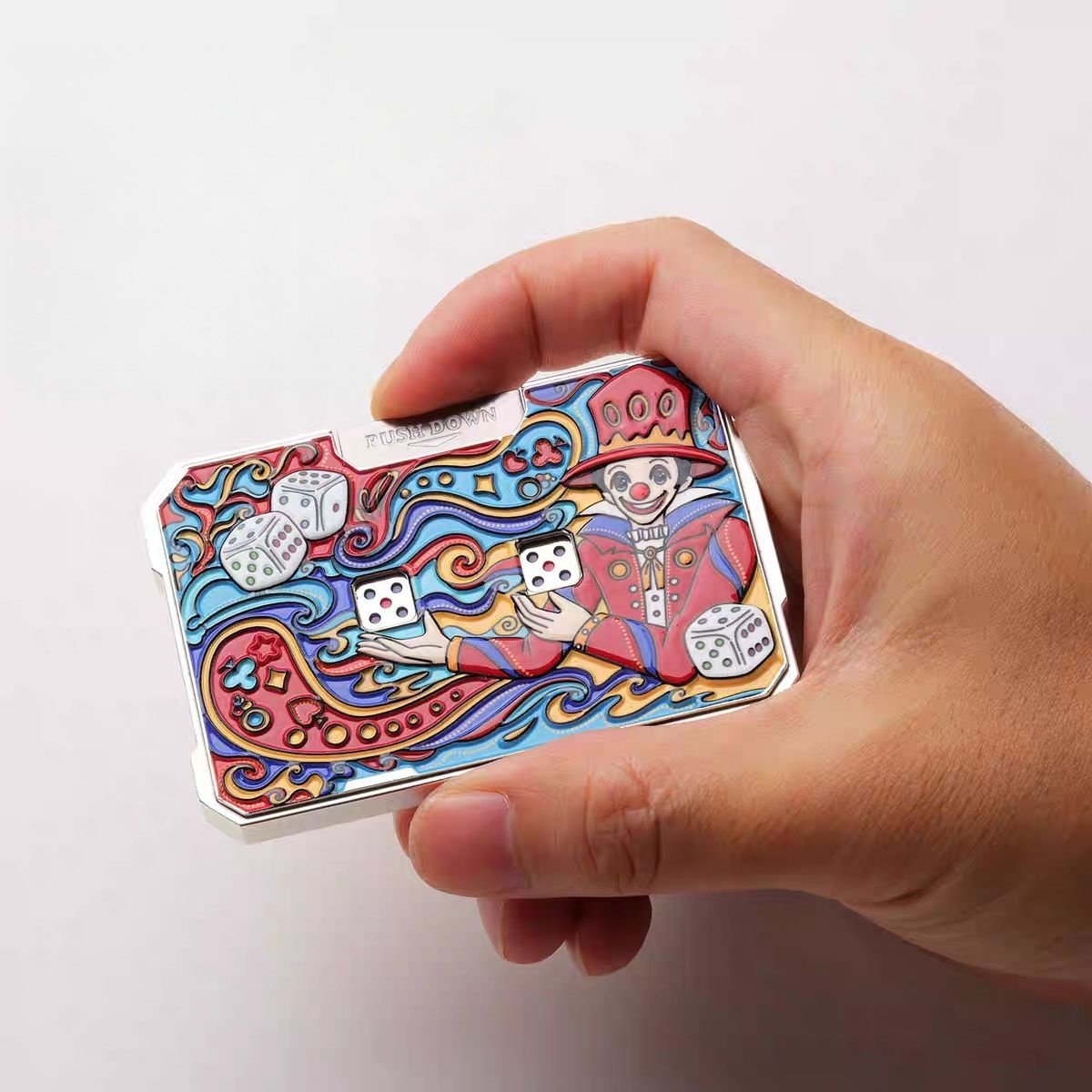 Metal Dice Fidget Toy in Hand