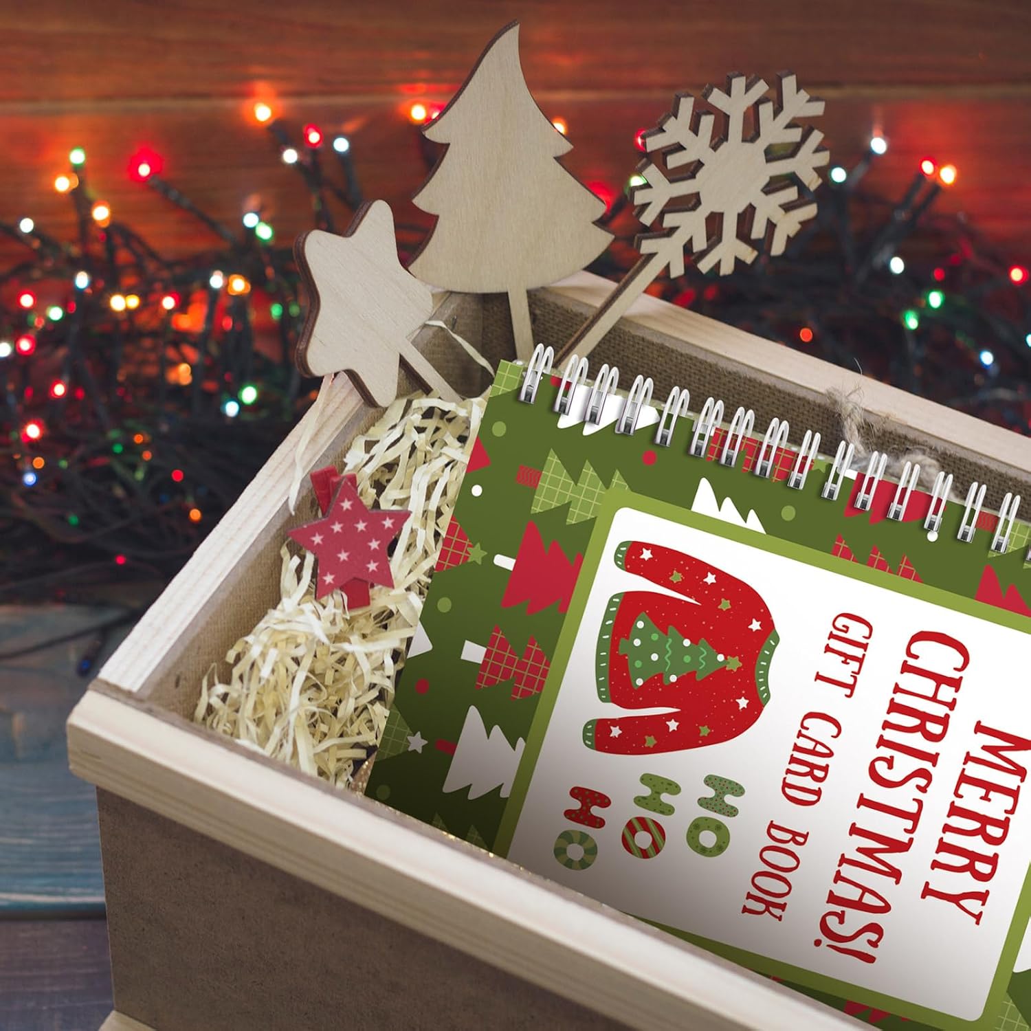  🎁🎅🏼MERRY CHRISTMAS! GIFT CARD BOOK📚Hardcover & Durability Line (♻️Free PDF Included!)