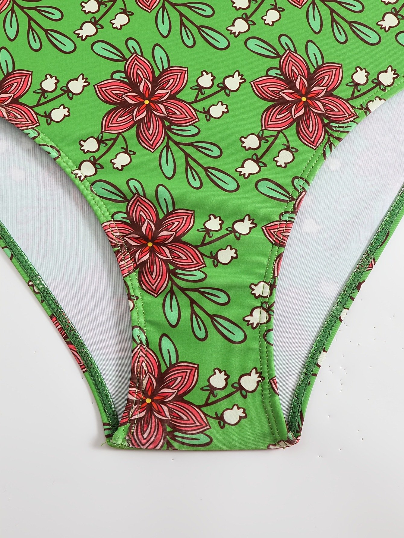Sexy beach printed crisscross strap dress-style One Piece Swimsuit