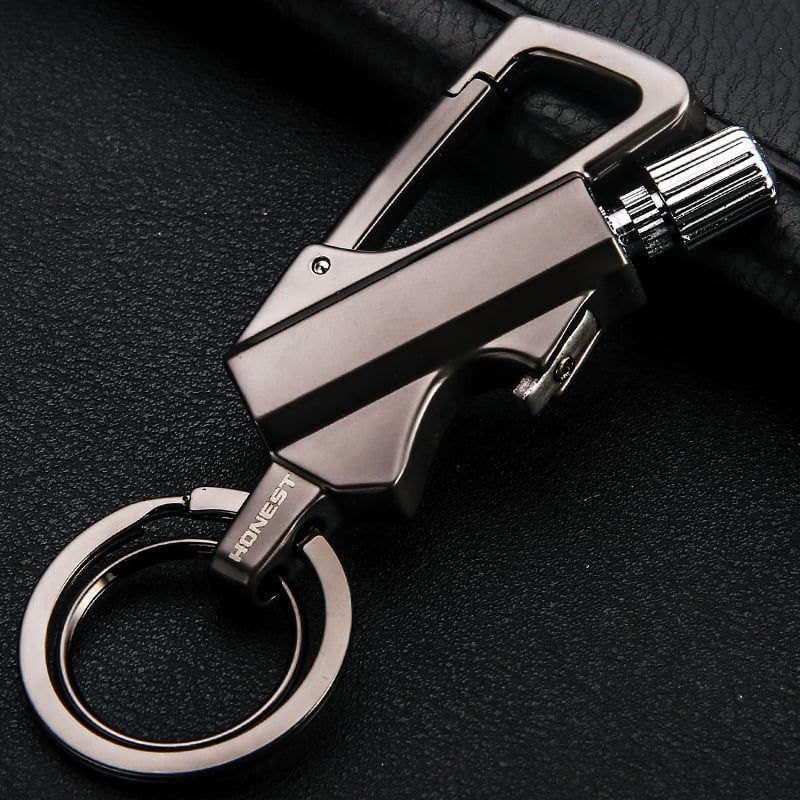 Permanent Match Multitool Keychain Lighter - Black / Buy 1