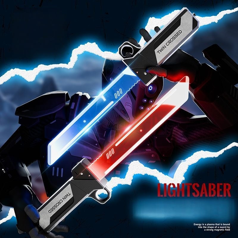 Retractable Plug-in Lightsaber Toy